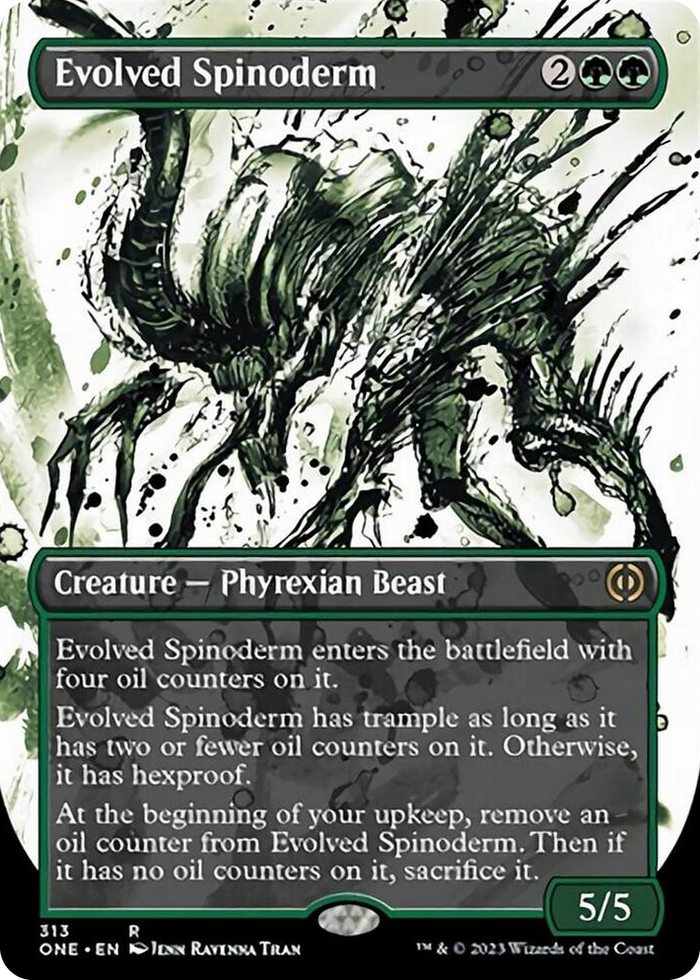 Evolved Spinoderm (Showcase) #313 R - Phyrexia: All Will Be One Pokemon card