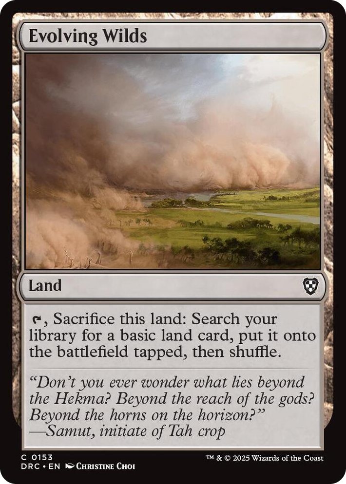 0153 Evolving Wilds (0153) C Commander: Aetherdrift