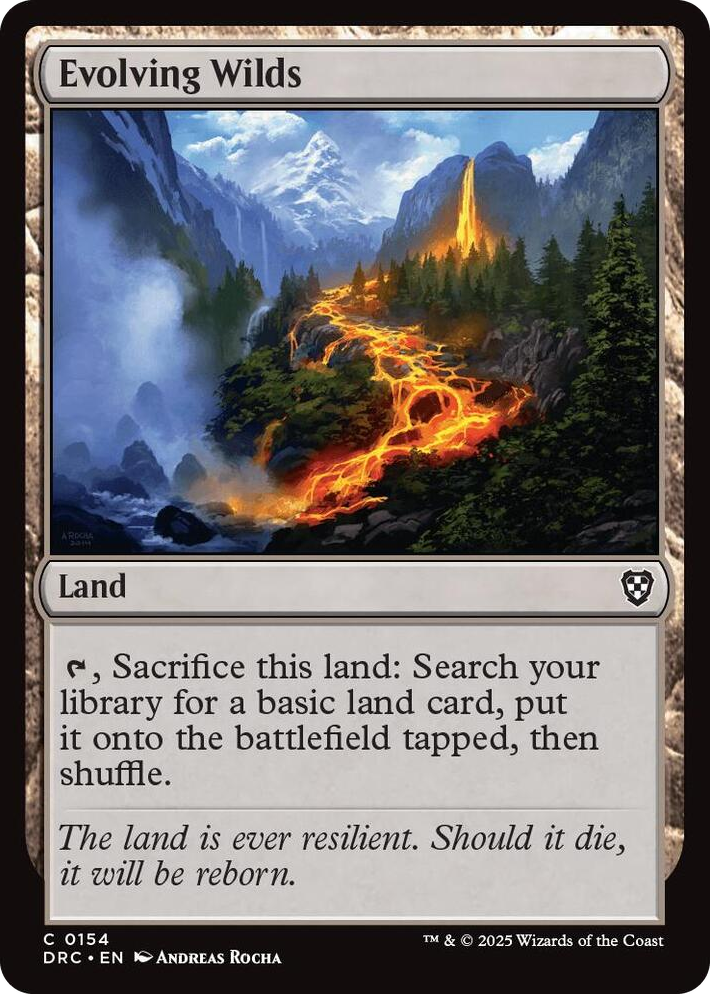 0154 Evolving Wilds (0154) C Commander: Aetherdrift