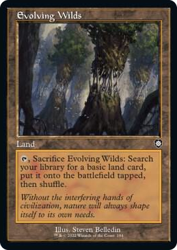 0184 Evolving Wilds (Retro Frame) C Commander: The Brothers' War