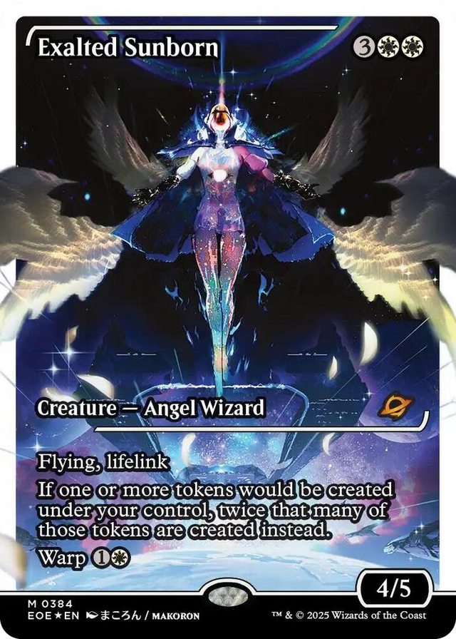 0384 Exalted Sunborn (Showcase) (Fracture Foil) M Edge of Eternities