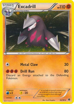 0056 Excadrill - 56/98 (Cosmos Holo) Promo Blister Exclusives