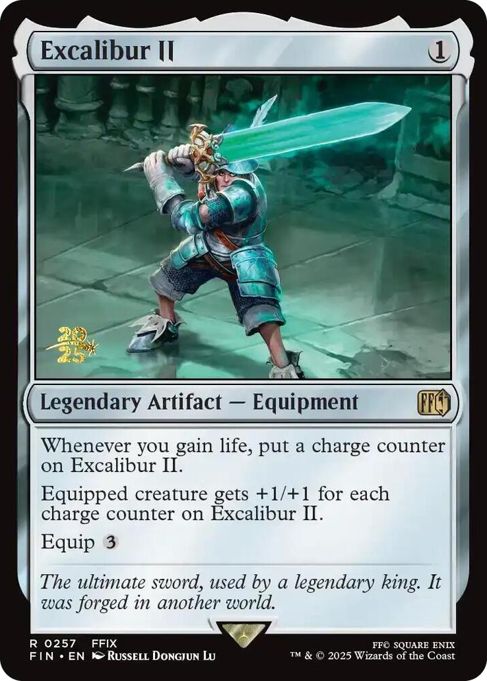 0257 Excalibur II R Prerelease Cards