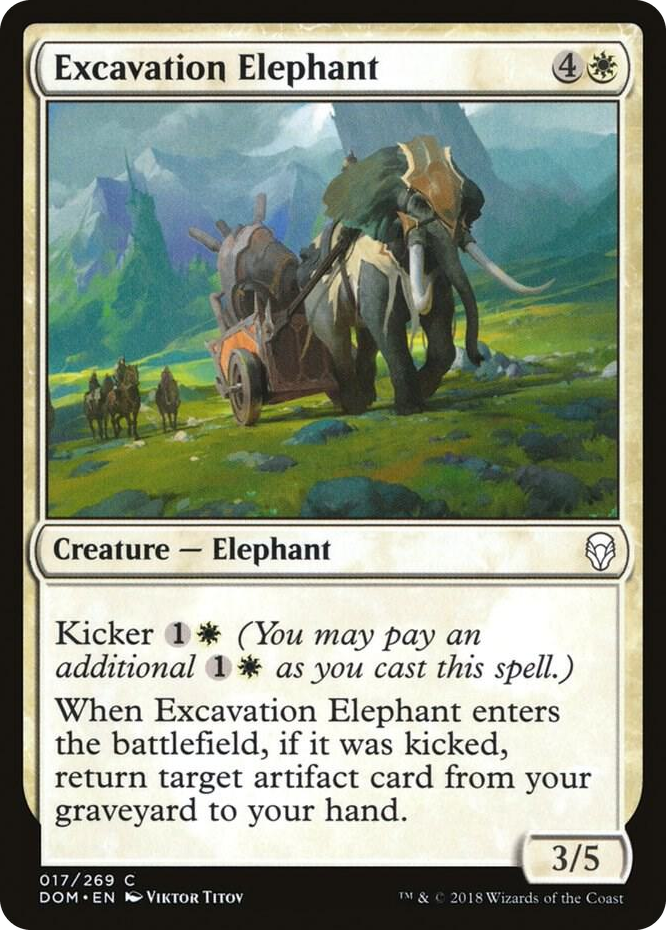 0017 Excavation Elephant C Dominaria