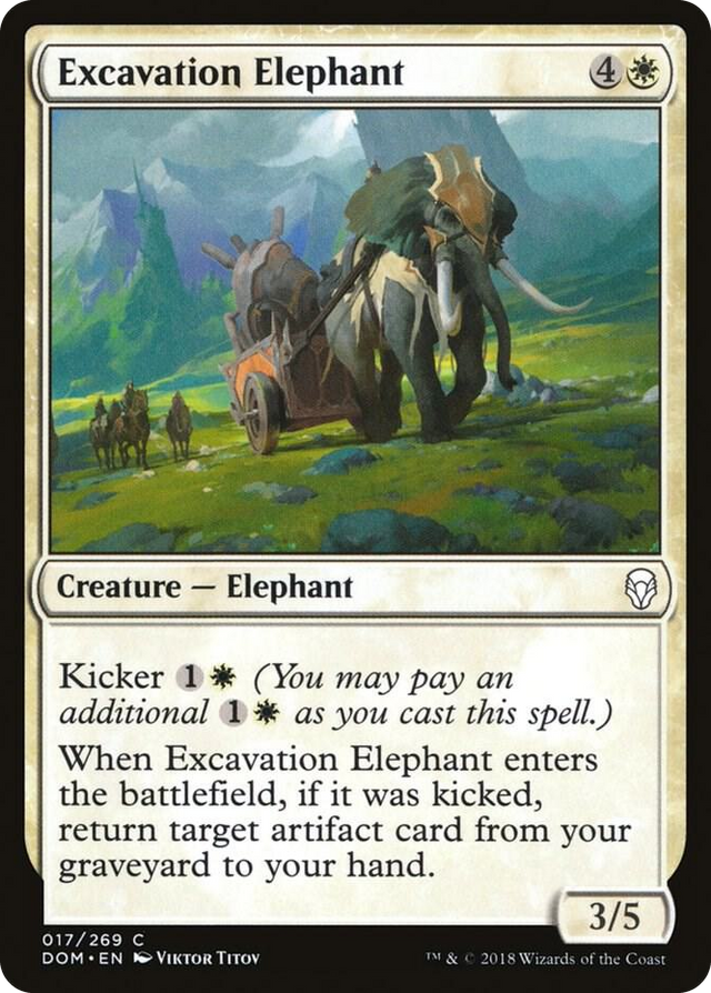 0017 Excavation Elephant C Dominaria