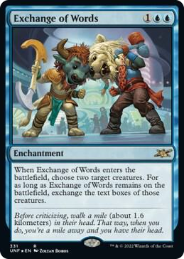 0331 Exchange of Words (Galaxy Foil) R Unfinity