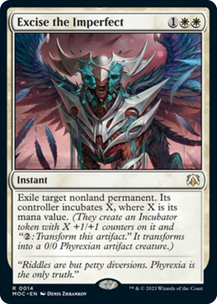 Excise the Imperfect #14 R - Commander: March of the Machine Pokemon card