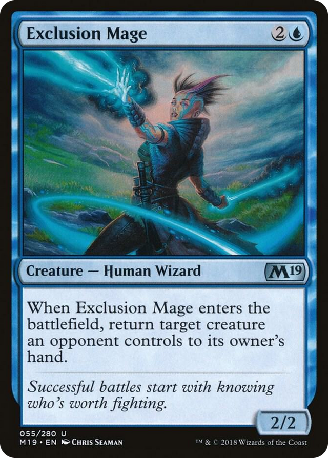 0055 Exclusion Mage U Core Set 2019