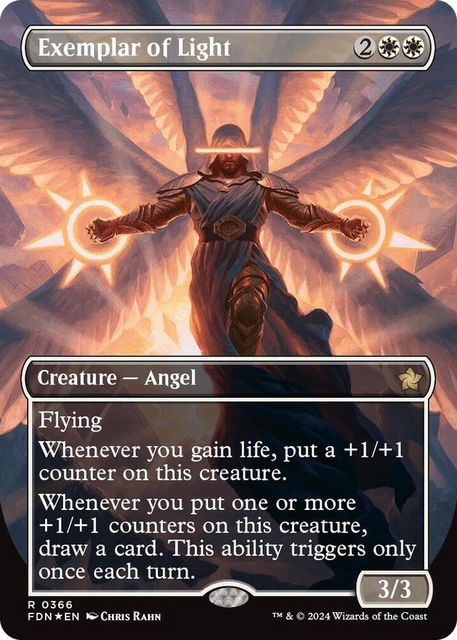 0366 Exemplar of Light (Borderless) (Mana Foil) R Foundations
