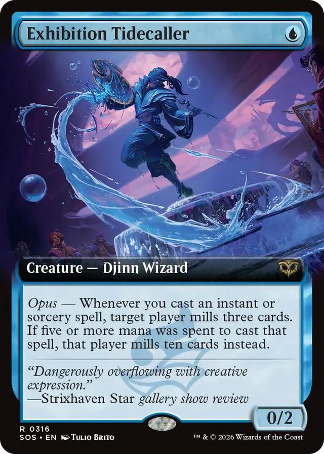 0316 Exhibition Tidecaller (Extended Art) R Secrets of Strixhaven