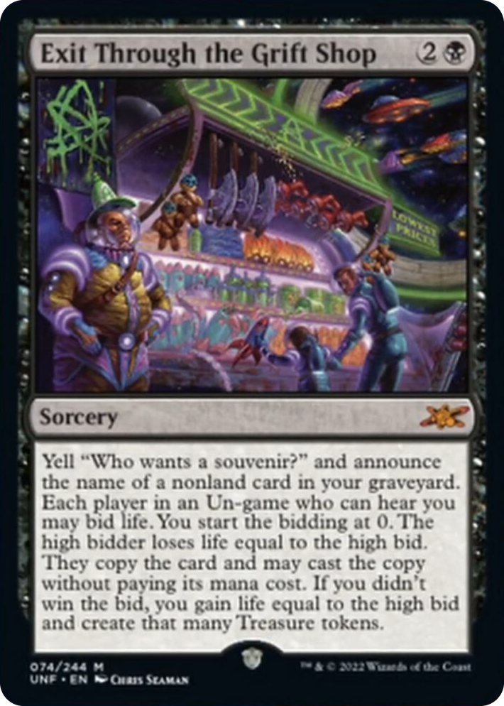 0074 Exit Through the Grift Shop M Unfinity