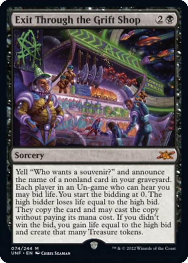 0074 Exit Through the Grift Shop M Unfinity