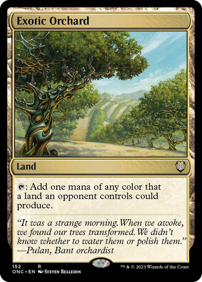 Exotic Orchard #152 R - Commander: Phyrexia: All Will Be One Pokemon card