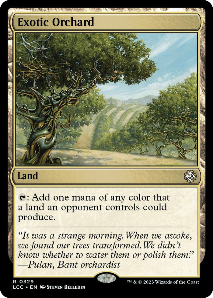 Exotic Orchard #329 R - Commander: The Lost Caverns of Ixalan Pokemon card
