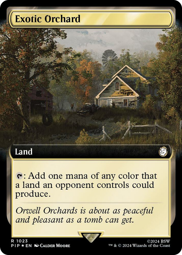 1023 Exotic Orchard (Extended Art) (Surge Foil) R Universes Beyond: Fallout