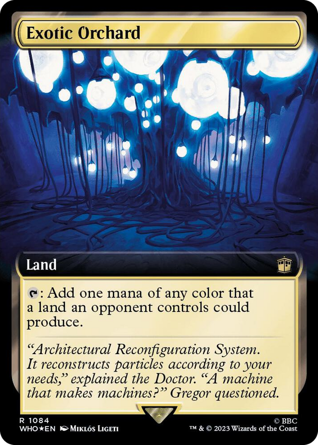 1084 Exotic Orchard (Extended Art) (Surge Foil) R Universes Beyond: Doctor Who