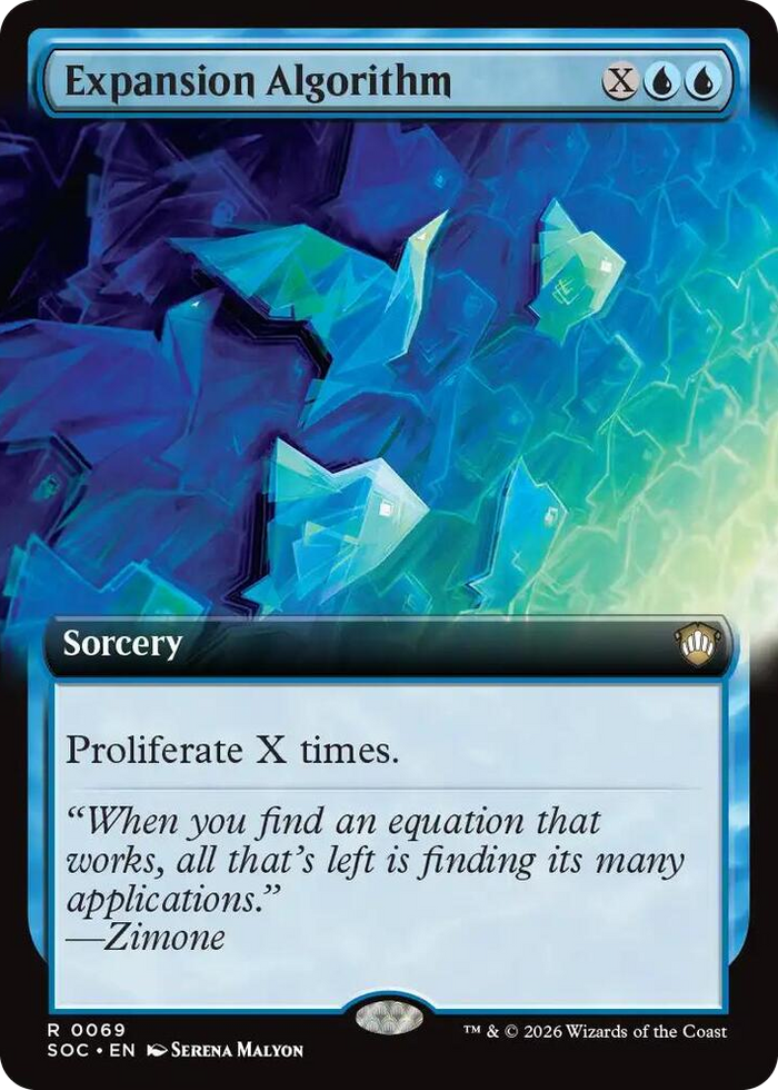 Expansion Algorithm (Extended Art) #69 R - Commander: Secrets of Strixhaven Pokemon card