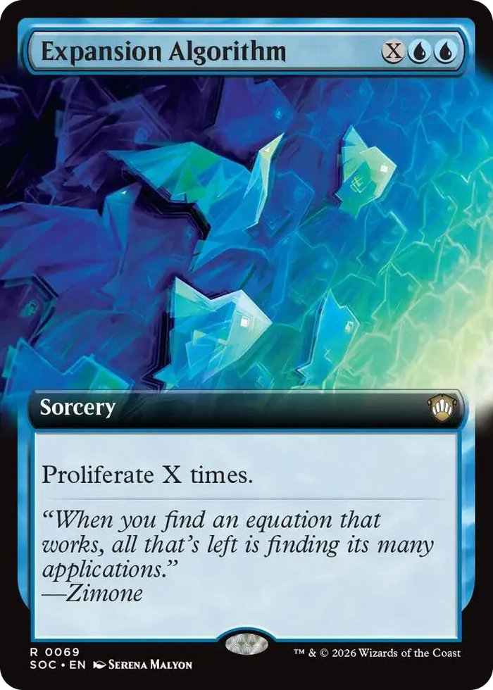 0069 Expansion Algorithm (Extended Art) R Commander: Secrets of Strixhaven