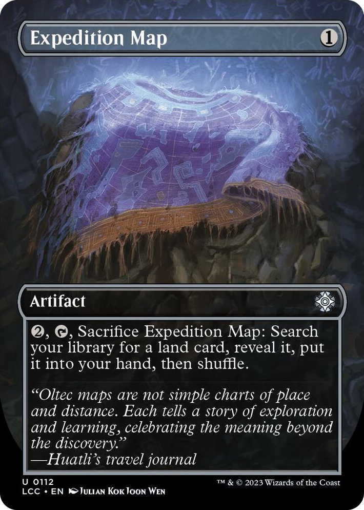 0112 Expedition Map (Borderless) U Commander: The Lost Caverns of Ixalan