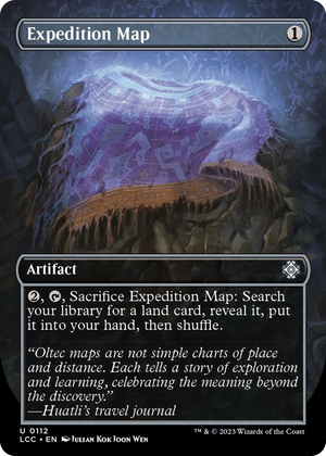 0112 Expedition Map (Borderless) U Commander: The Lost Caverns of Ixalan