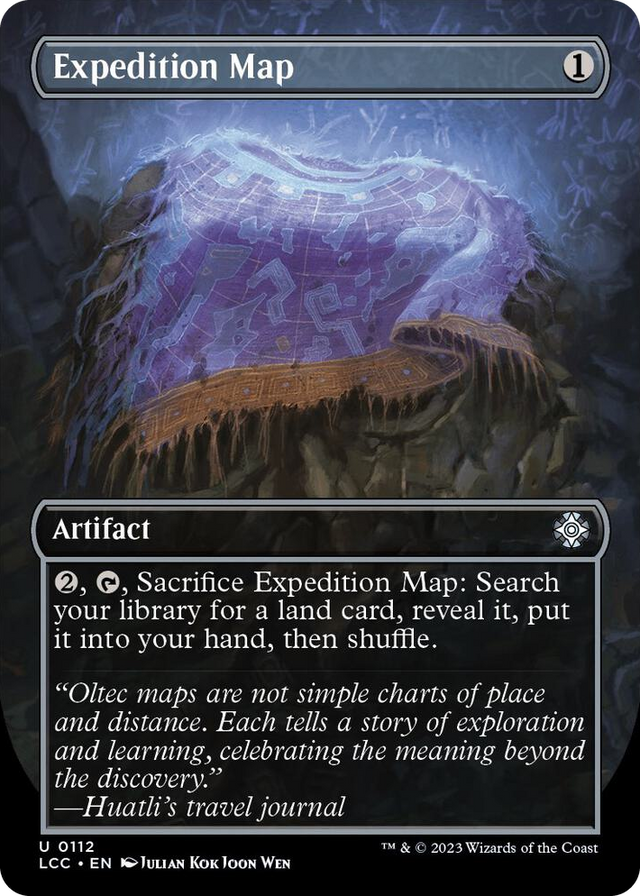 0112 Expedition Map (Borderless) U Commander: The Lost Caverns of Ixalan