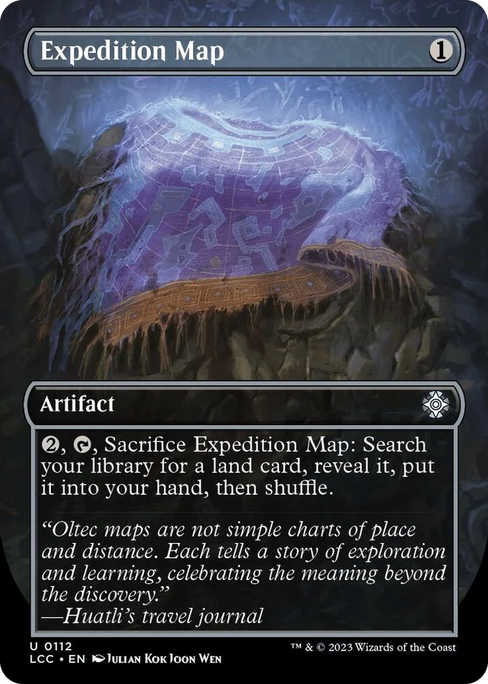 0112 Expedition Map (Borderless) U Commander: The Lost Caverns of Ixalan