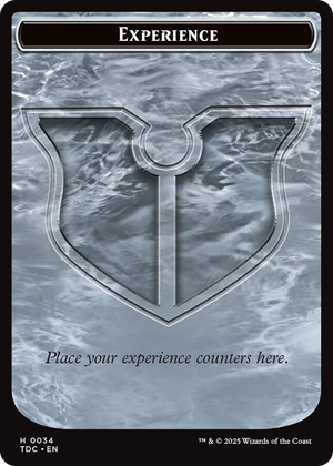 0034 Experience // Treasure Double-Sided Token T Commander: Tarkir: Dragonstorm