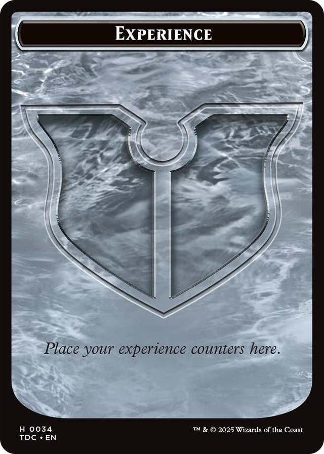 Experience // Treasure Double-Sided Token #34 T - Commander: Tarkir: Dragonstorm Pokemon card
