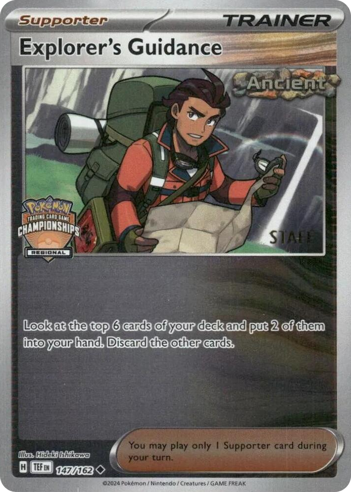 0147 Explorer's Guidance - 147/162 (Regional Championships) [Staff] Uncommon League & Championship Cards