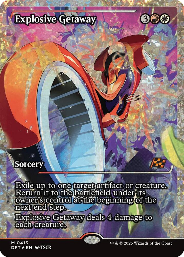 0413 Explosive Getaway (Showcase) (Fracture Foil) M Aetherdrift