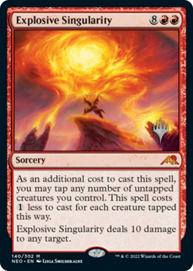 0140 Explosive Singularity M Promo Pack: Kamigawa: Neon Dynasty