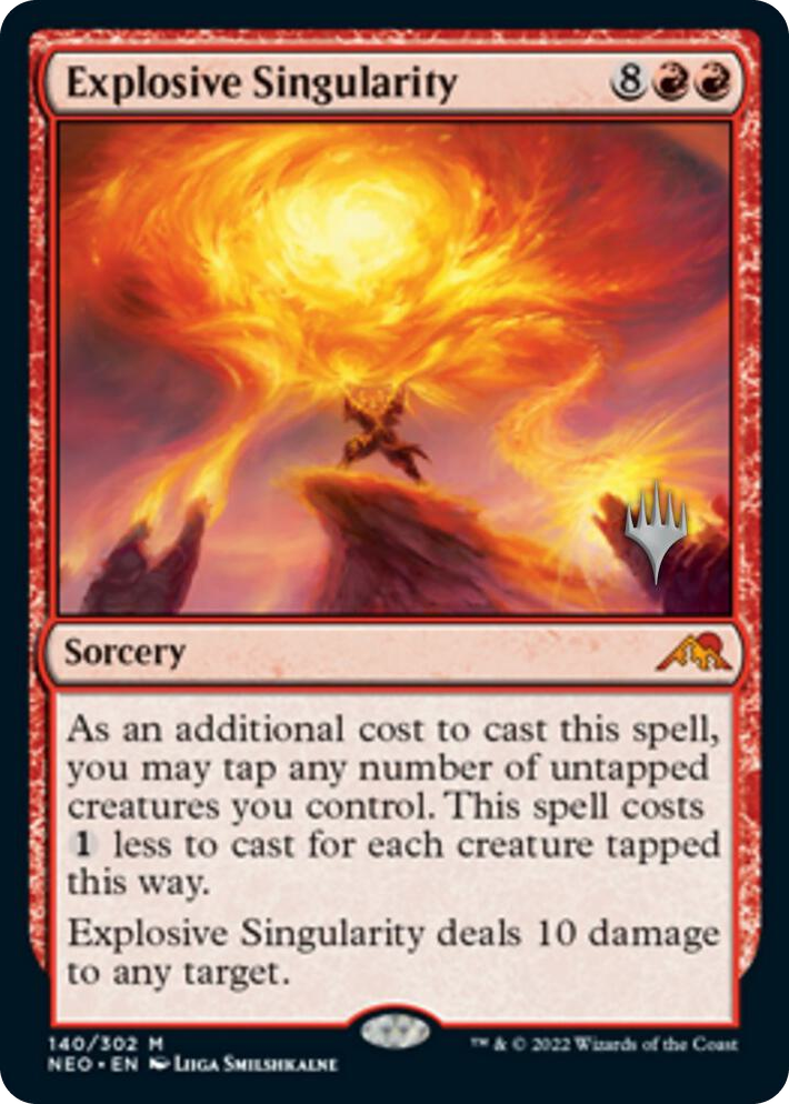 0140 Explosive Singularity M Promo Pack: Kamigawa: Neon Dynasty