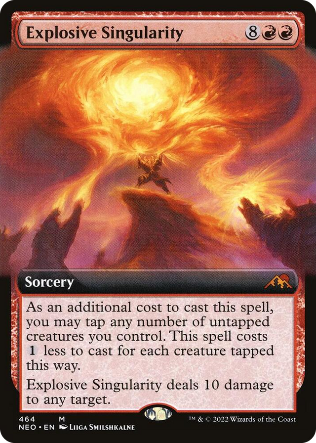 0464 Explosive Singularity (Extended Art) M Kamigawa: Neon Dynasty