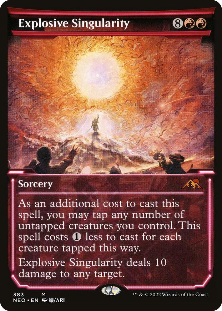 0383 Explosive Singularity (Showcase) M Kamigawa: Neon Dynasty