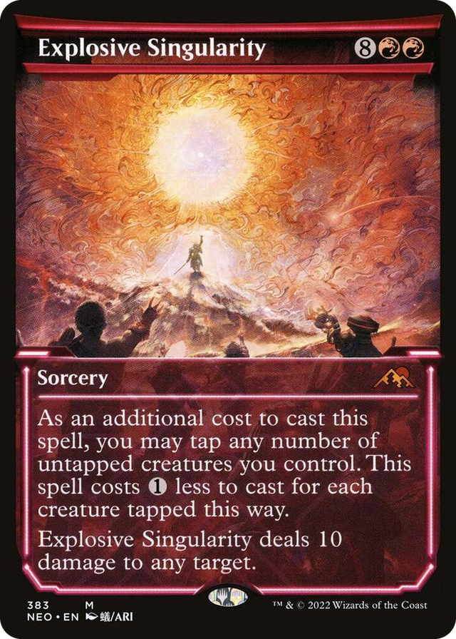0383 Explosive Singularity (Showcase) M Kamigawa: Neon Dynasty