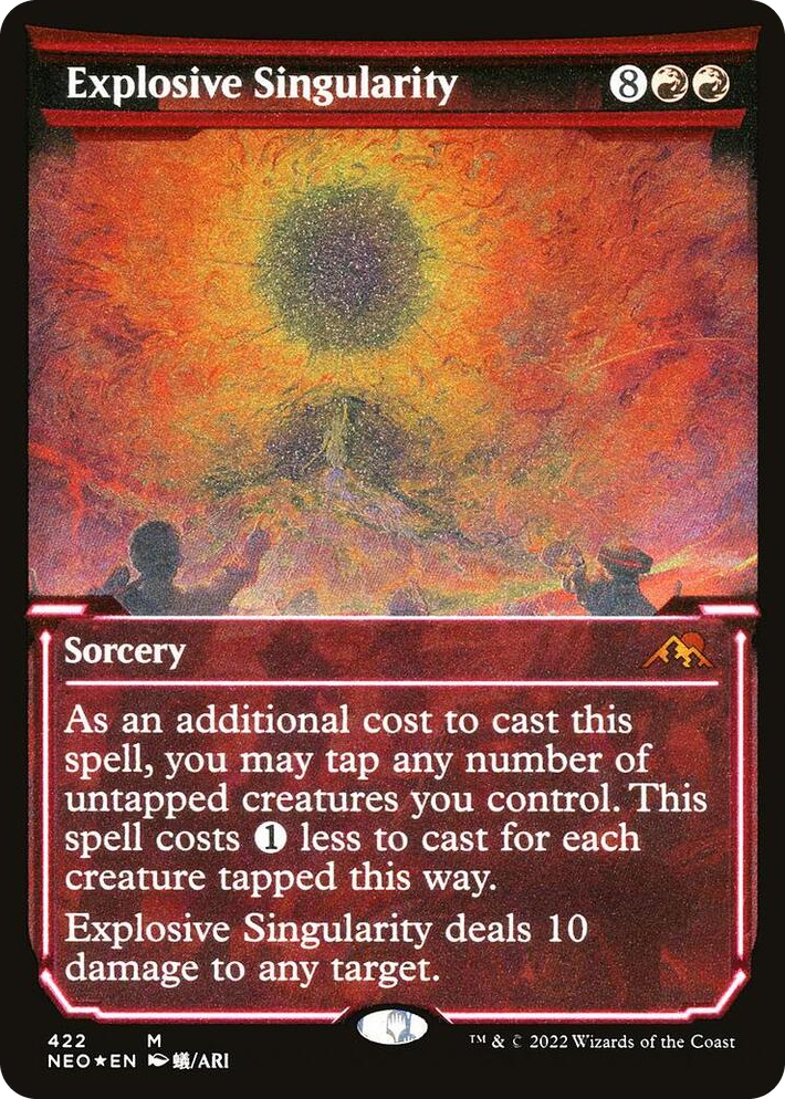 0422 Explosive Singularity (Showcase) (Foil Etched) M Kamigawa: Neon Dynasty