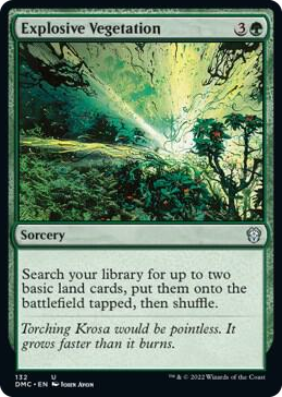 0132 Explosive Vegetation U Commander: Dominaria United