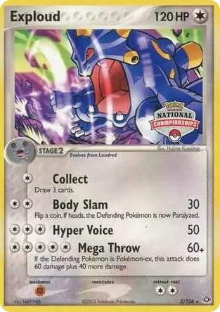 0003 Exploud - 3/106 (National Championships) Promo League & Championship Cards