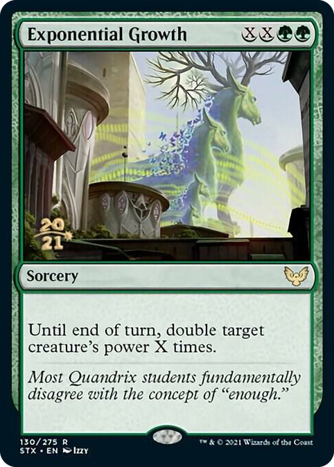 0130 Exponential Growth R Prerelease Cards