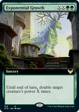 0318 Exponential Growth (Extended Art) R Strixhaven: School of Mages