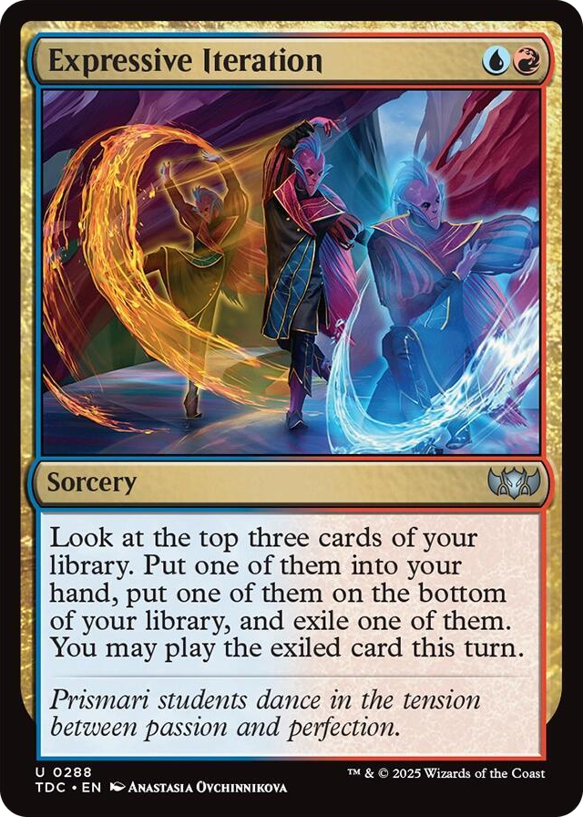 0288 Expressive Iteration U Commander: Tarkir: Dragonstorm