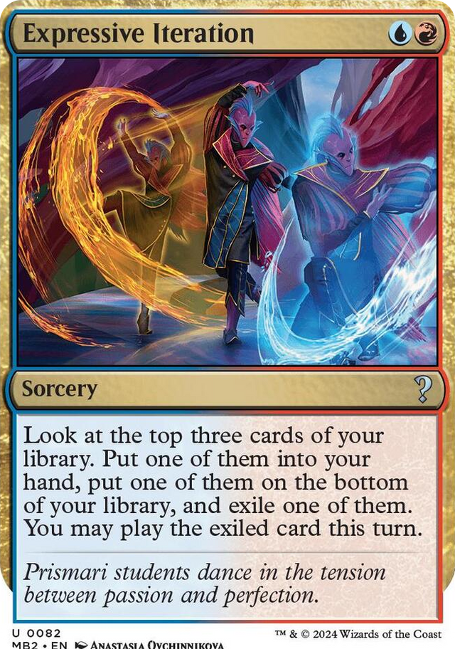 0082 Expressive Iteration (White Border) U Mystery Booster 2
