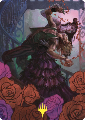 0037 Exsanguinate Art Card (2) (Gold-Stamped) S Art Series: Commander Masters