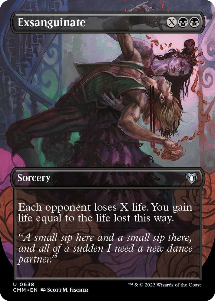 0638 Exsanguinate (Borderless) U Commander Masters