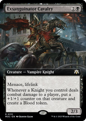 0113 Exsanguinator Cavalry (Extended Art) R Commander: March of the Machine