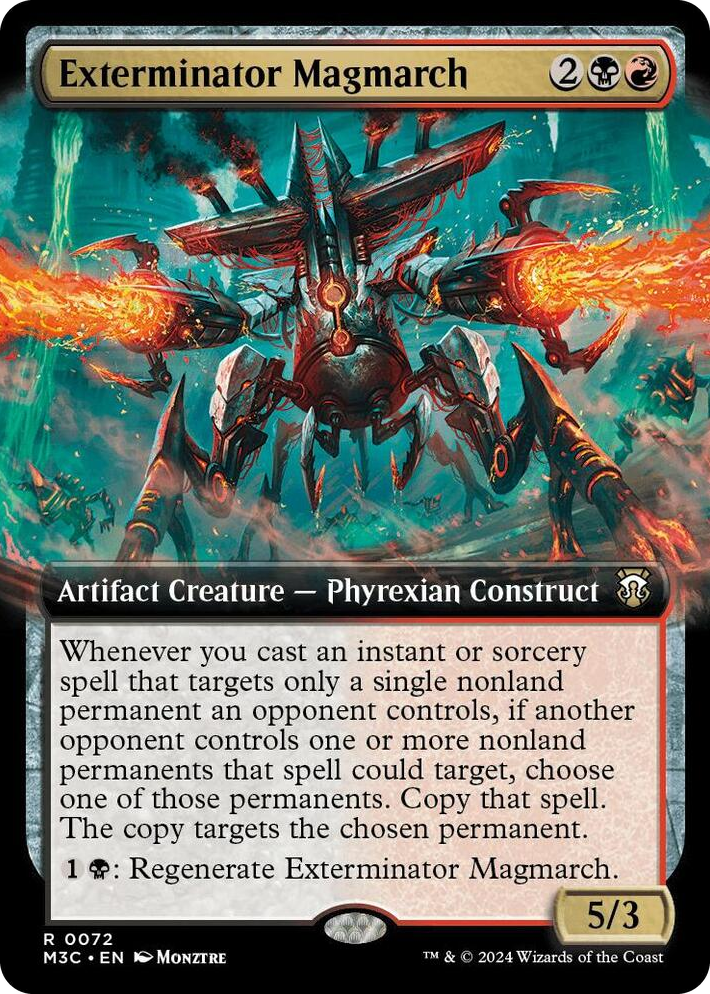 0072 Exterminator Magmarch (Extended Art) R Commander: Modern Horizons 3