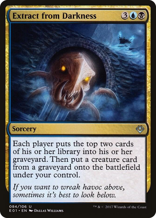 Extract from Darkness #84 U - Archenemy: Nicol Bolas Pokemon card