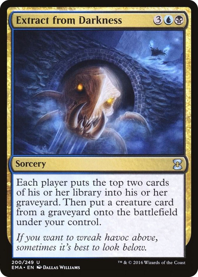 Extract from Darkness #200 U - Eternal Masters Pokemon card