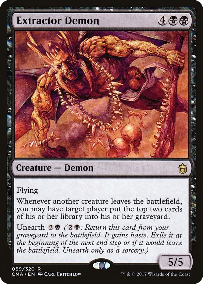 Extractor Demon #59 R - Commander Anthology Pokemon card