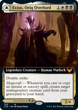 0323 Extus, Oriq Overlord (Extended Art) M Strixhaven: School of Mages